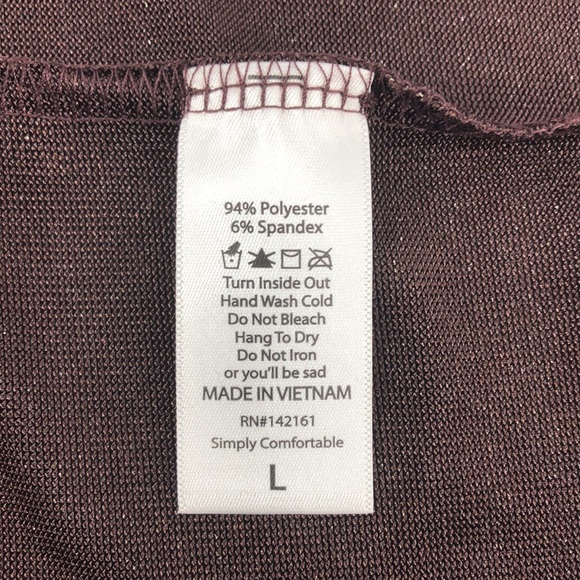 LuLaRoe Gold Bronze Metallic Irma Tunic Top - Picture 7 of 8